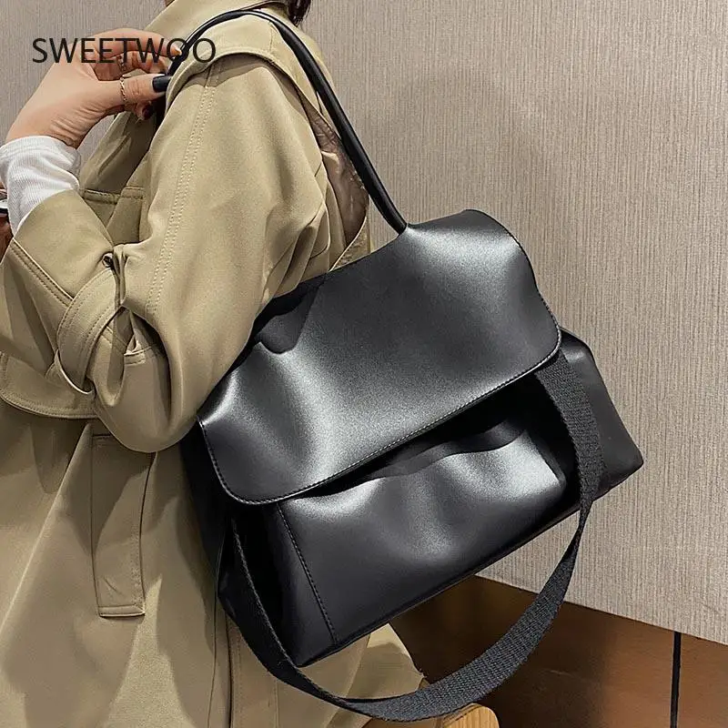 Leather Fashion Casual Crossbody Bags For Women High Quality Handbag Women Wild Corssbody Bags Simple Style Shoulder Bag