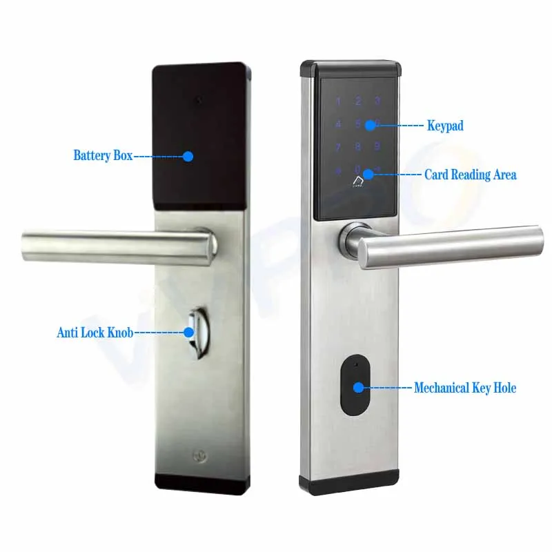 TTlock TThotel App Security Electronic Password Smart Door Lock Digital Code Keypad Hotel Apartment Residential Airbnb