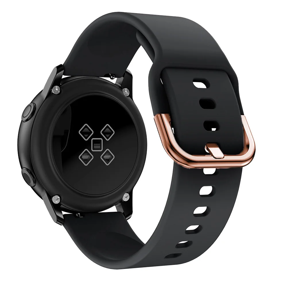 سيليكون 20 مللي متر الفرقة حزام ل سامسونج غالاكسي ساعة Active2/3 41 Smartwatch معصمه هواوي الشرف Magic2 GT2 GT 2 42 مللي متر ES Correa