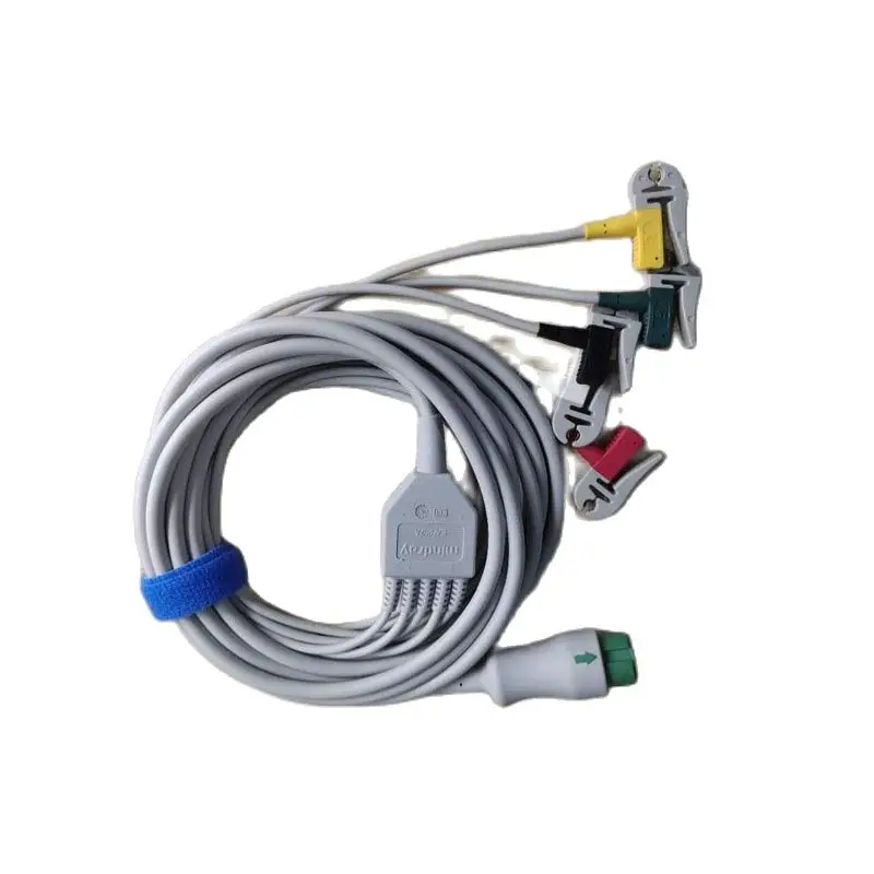 Mindray EA6252A 12pin 5-lead integrated ECG Cable IEC clip-type Monitor lead