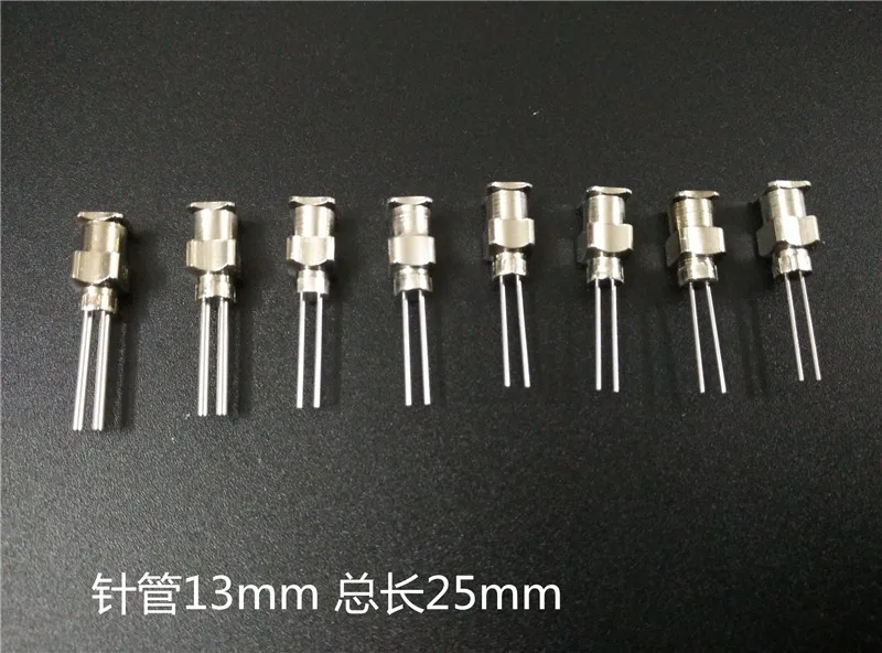 10pcs Stainless Steel Double Barrel Needle/Dispensing Needle/20g Double Barrel Needle/All Metal Needle/Double Head Needle