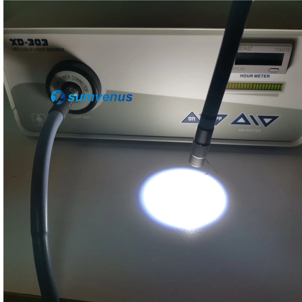 Medical Surgical High-Brightness Portable LED 80W Wolf Endoscope Cold Light Source Examination Lamp ENT