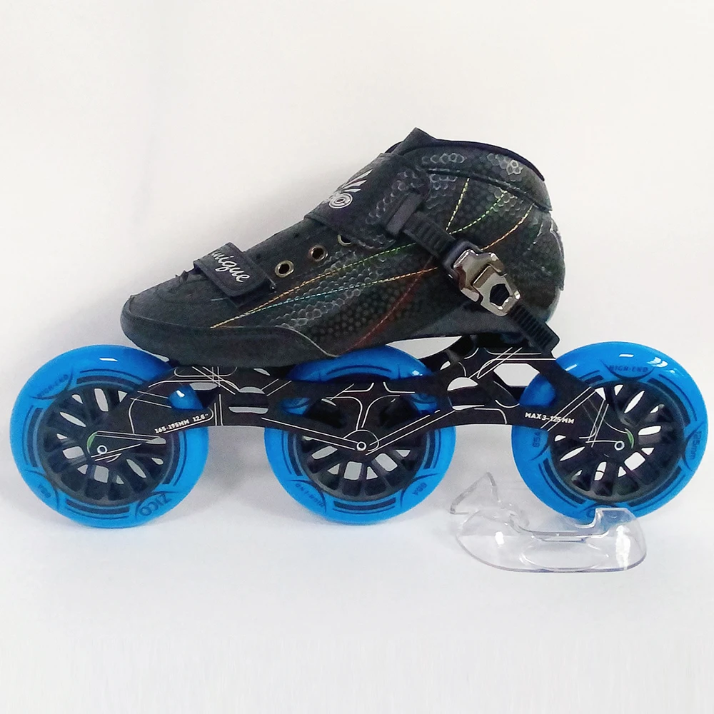 

ZICO Speed Inline Skates Carbon Fiber Competition Skating Shoes 3*125mm Wheels Street Racing Skating Patines SH82