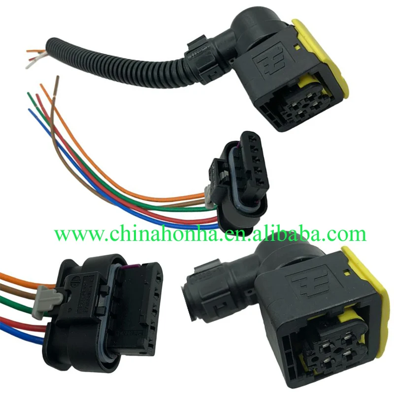 4F0973705 For Bosch Cummins NOx sensor connector / flat five-pin square four plug Nitrogen oxygen sensor plug and socket