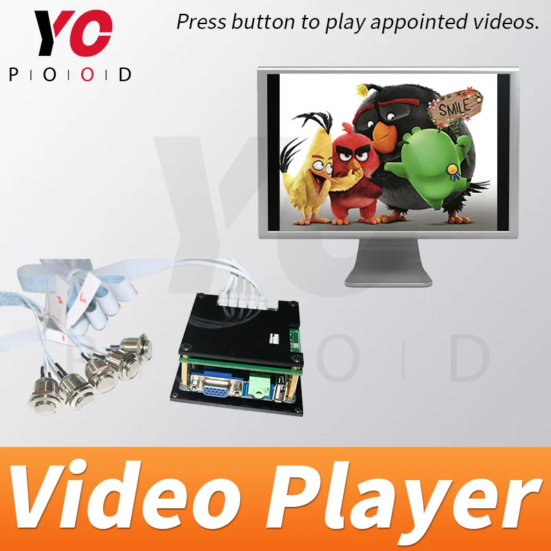 Escape Room Video Player metal buttons version Room Escape press the buton to get the corresponding video clues YOPOOD