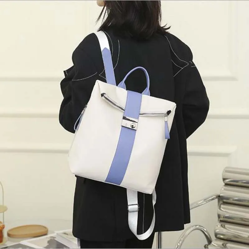 Fashion Brand Designer Backpack High Quality Soft Leather Backpacks Women Large Capacity Shoulder Bags Girls Casual Travel Bag