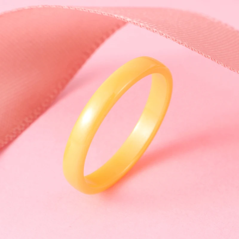 3mm Width White Black Pink Blue Yellow Color Ceramic Rings Smooth Never Fade Healthy Women Men Rings  Wedding Jewelry Gift