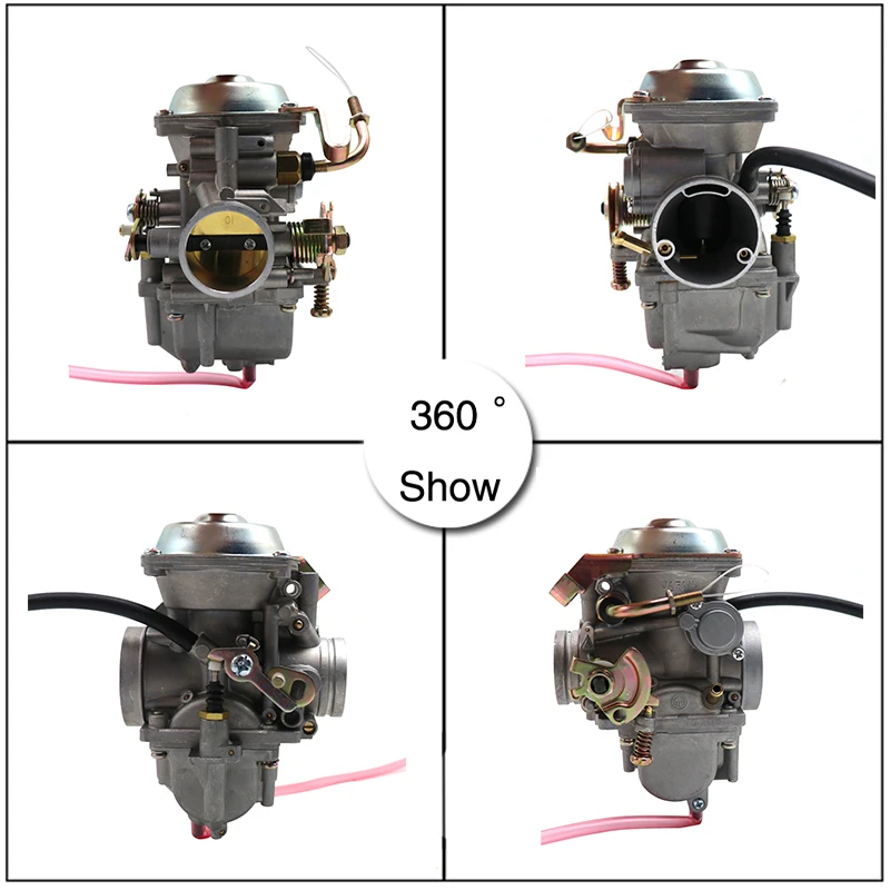 ZSDTRP GN250 Carburetor Motorcycle Auto/Handle Choke PD34 34mm Carb With Rubber Black Adapter For Suzuki GN250 GN 250 250QY