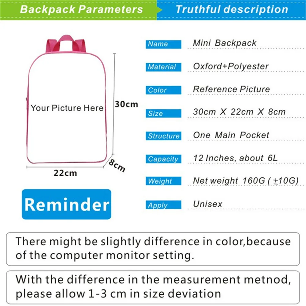 Quackity My Beloved Backpack Kids Kindergarten Bags Girls Boys Daily School Bag Childs Toddler Cartoon Rucksack Mochila 12 Inch