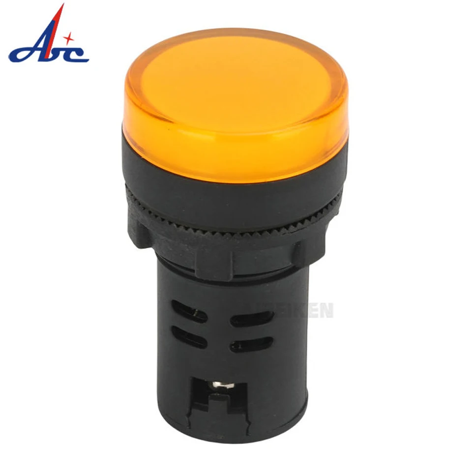 Lamp Pilot-Signal-Light Led-Power-Indicator 22mm-Panel 220V 24V Mount 380V 12V 110V Red White Yellow Green