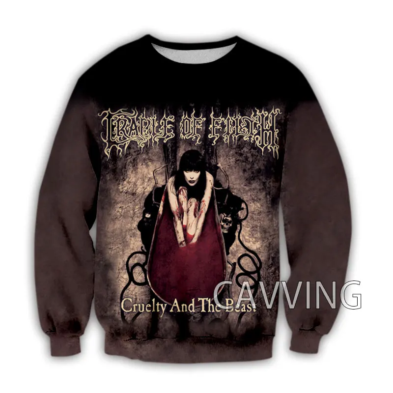 New Fashion Women/Men\'s 3D Print  Cradle of Filth  Crewneck Sweatshirts Harajuku Styles Tops Long Sleeve Sweatshirts