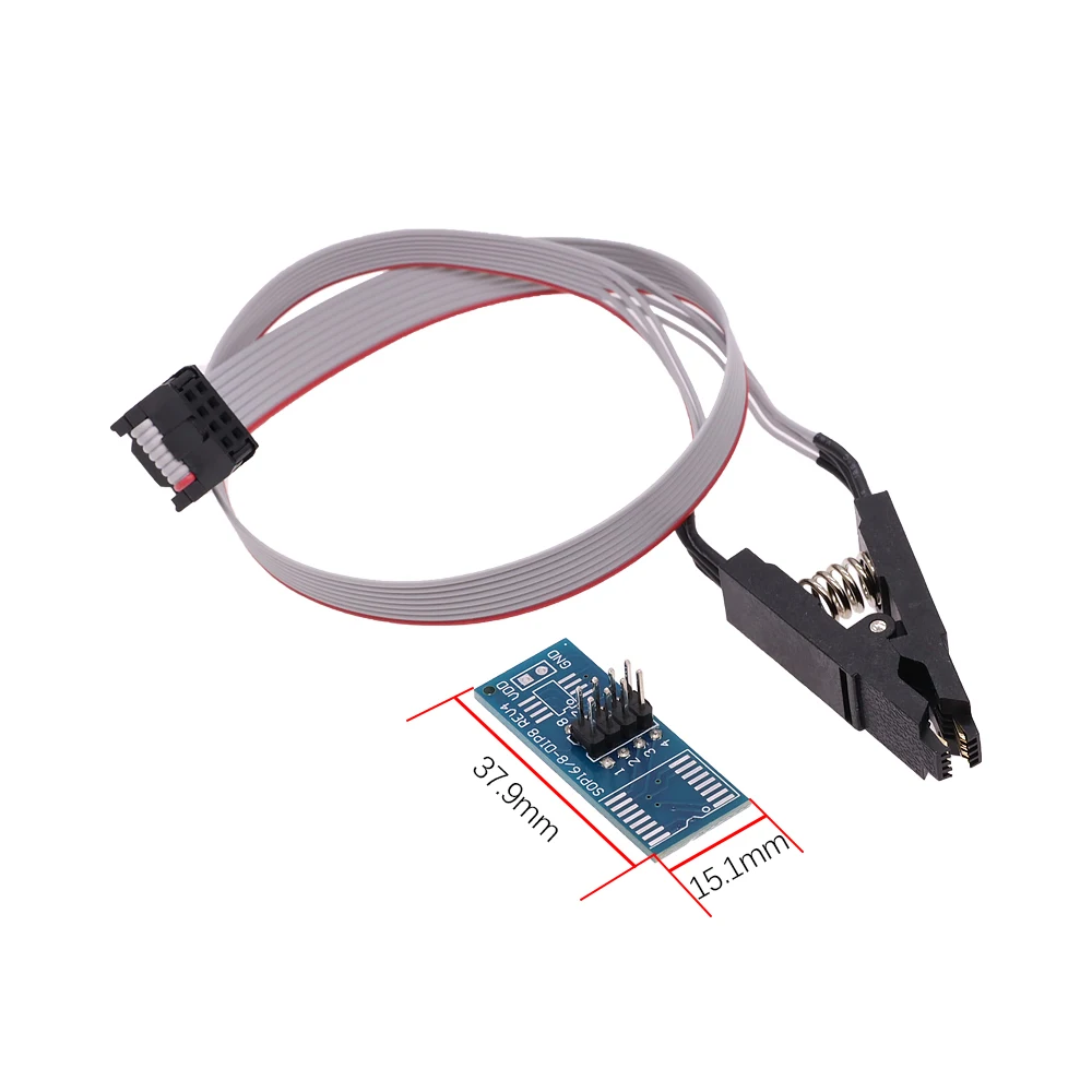 CH341A 24 25 سلسلة EEPROM فلاش بيوس USB مبرمج وحدة SOIC8 SOP8 اختبار كليب ل EEPROM 93CXX / 25CXX / 24CXX لتقوم بها بنفسك عدة