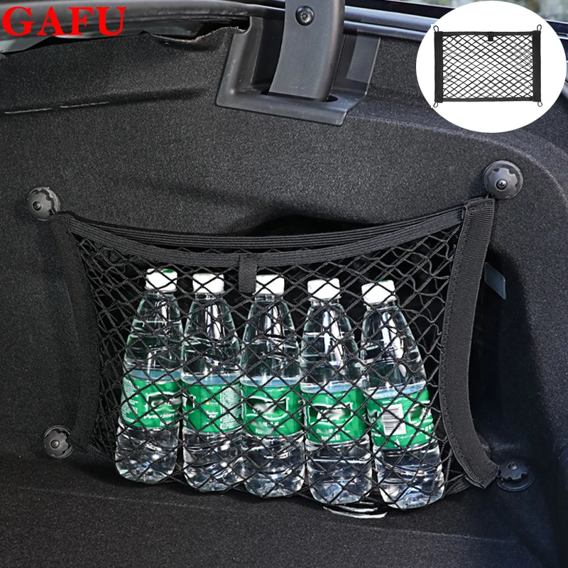 

Car Side Trunk Rear Cargo Organizer Storage Mesh For Toyota RAV4 Highlander Fortuner 2019 2020 2021 2022 Elastic Mesh Net Bag