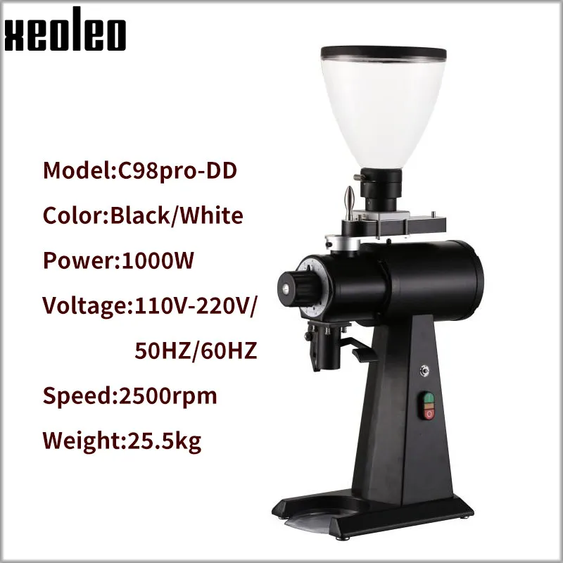 XEOLEO Coffee grinder Commercial electric coffee grinding machine Flat burr espresso machine milling machine coffee maker 1000W