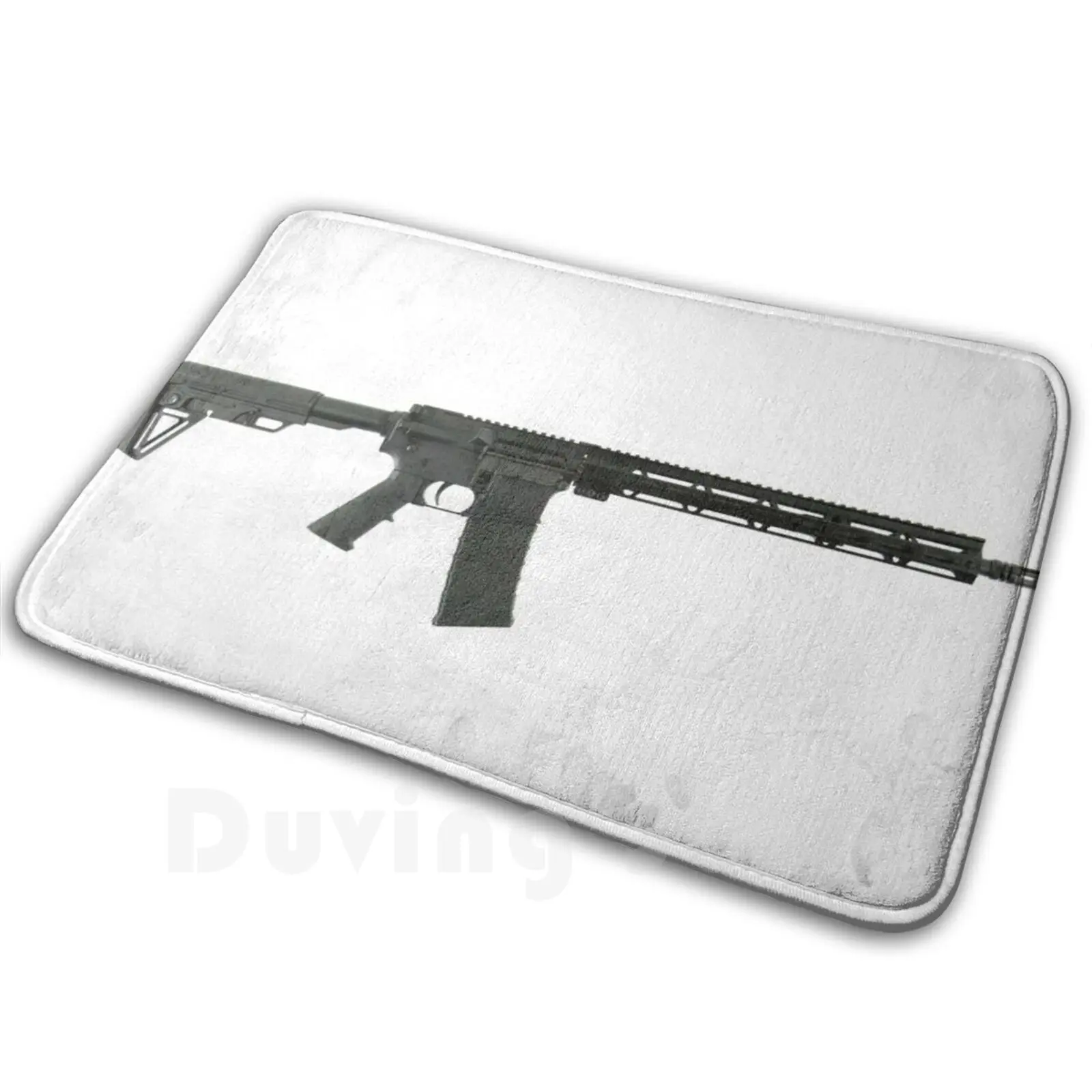 Most Iconic Rifles Ar-15 Soft Non-Slip Mat Rug Carpet Cushion Ar 15 Ar15 Rifle Armalite Firearms Gun Realistic