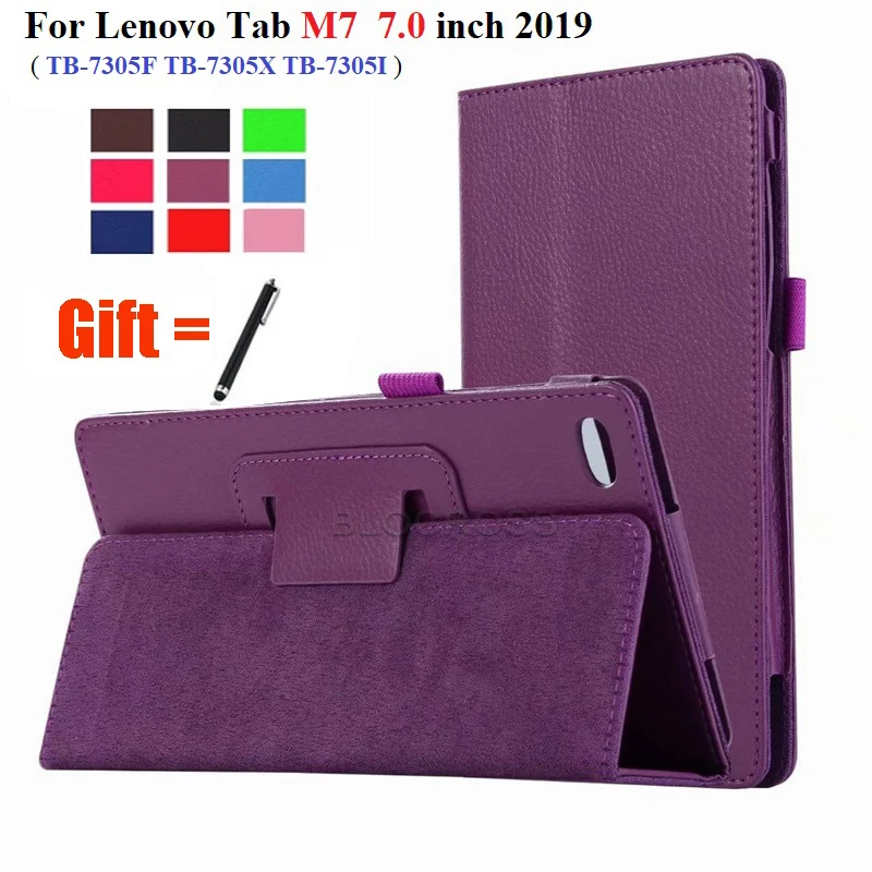 Tablet Case For Lenovo Tab M7 TB-7305x 7305i 7305f Tablet Slim Magnetic Folding cover For Lenovo Tab M7 TB-7305 Cover withStylus