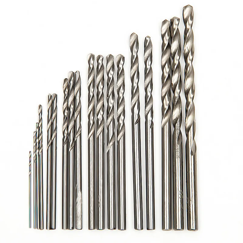 HSS Twist Drill Bit Set 0.4-3.2mm Mini Drill DIY Hobby Craft Woodworking Gun Micro Drill Bit for Precision PCB Crafts Jewelry