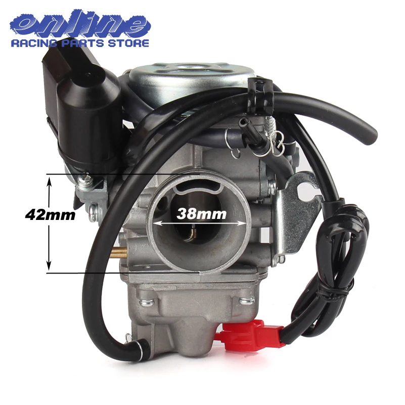 PD24J 24mm carb Electric Carburetor for Gy6 100cc 125cc 150cc 200cc Engine motorcycle ATV Go Kart Moped and Scooter dirrt bike