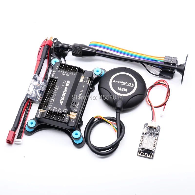 APM2.8 APM 2.8 flight controller Ardupilot+Wifi Radio Telemetry Module+M8N GPS built-in compass +gps stand+shock absorber