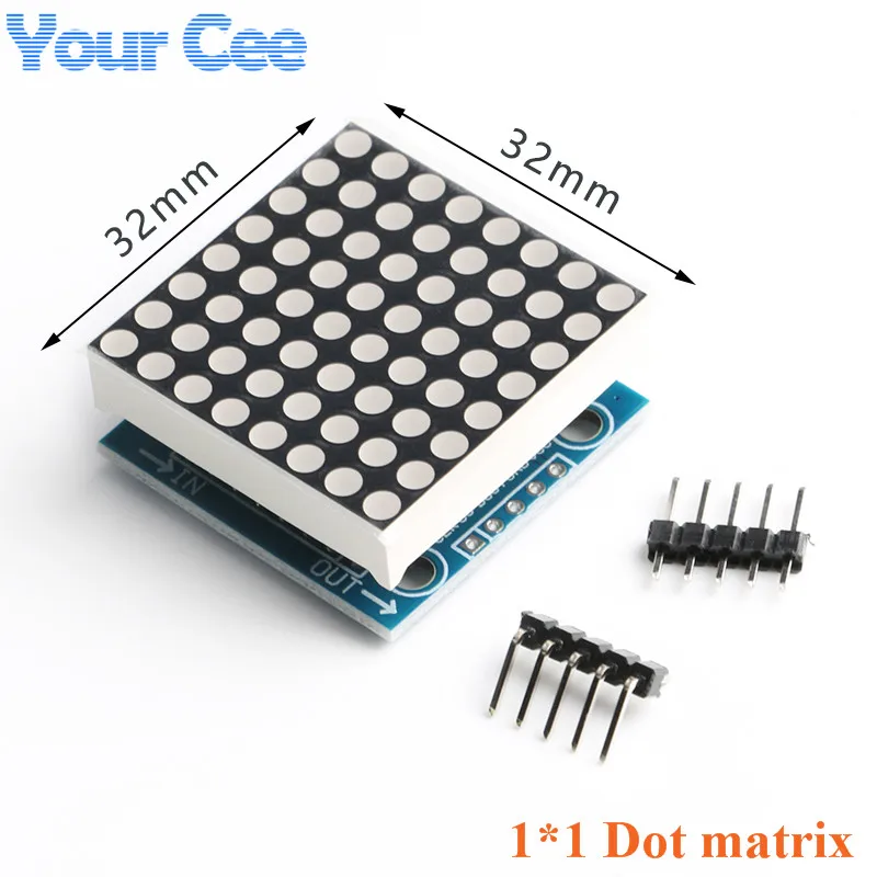 MAX7219 8*8 Dot Matrix LED Display Module 8/4/2 in one Digital Tube Microcontroller Control Board 1x2 2x4 For Arduino DIY KIT