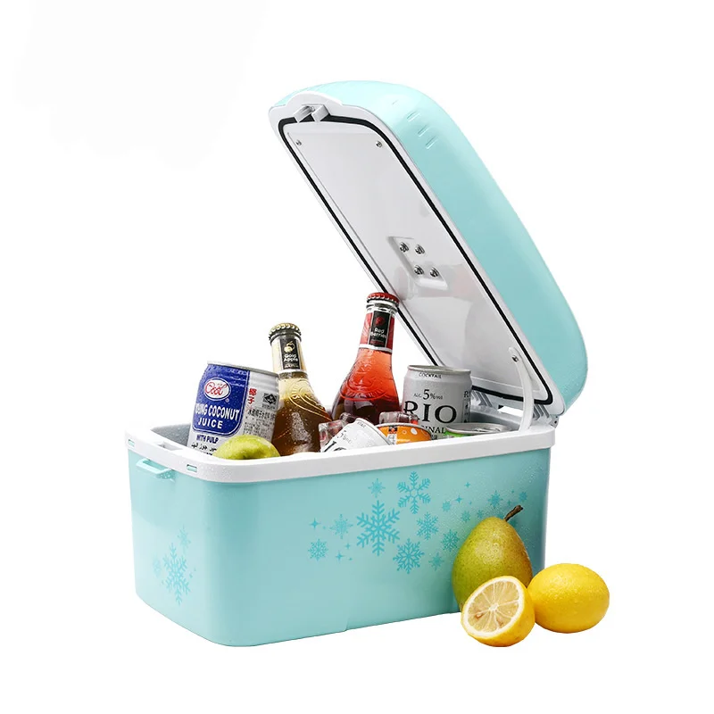 6L ตู้เย็นแช่แข็งเล็กตู้เย็นรถแบบพกพาตู้เย็นอัจฉริยะอุณหภูมิควบคุมการเก็บรักษาเครื่องสำอางและเครื่องทำความร้อน BX46