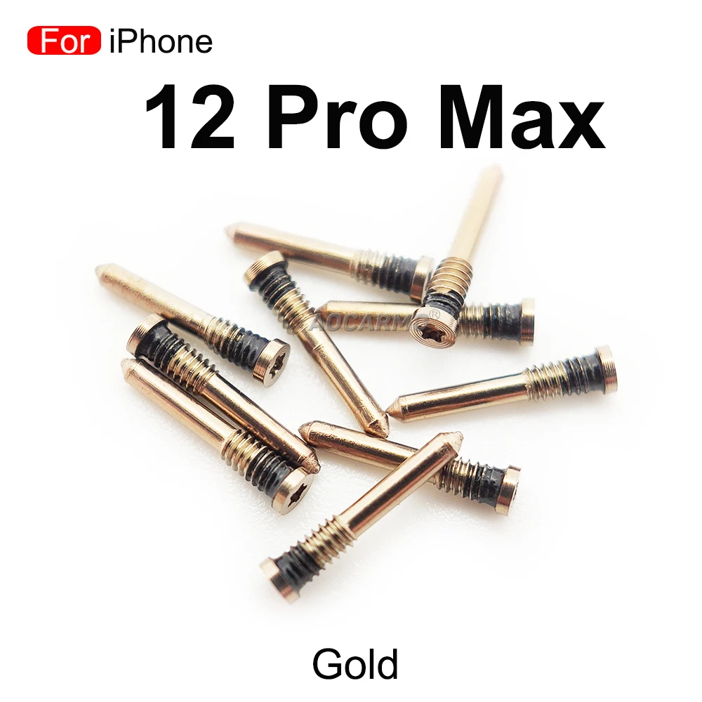 10Pcs For iPhone 12 / 12 PRO / 12Pro Max Bottom Screws Replacement Parts