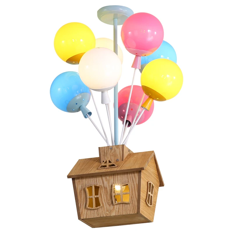 

Cartoon Balloon Pendant Light Modern Led Child Flying House Home Loft Living Room Kids Room Bedroom Decoration for Lighting 220V