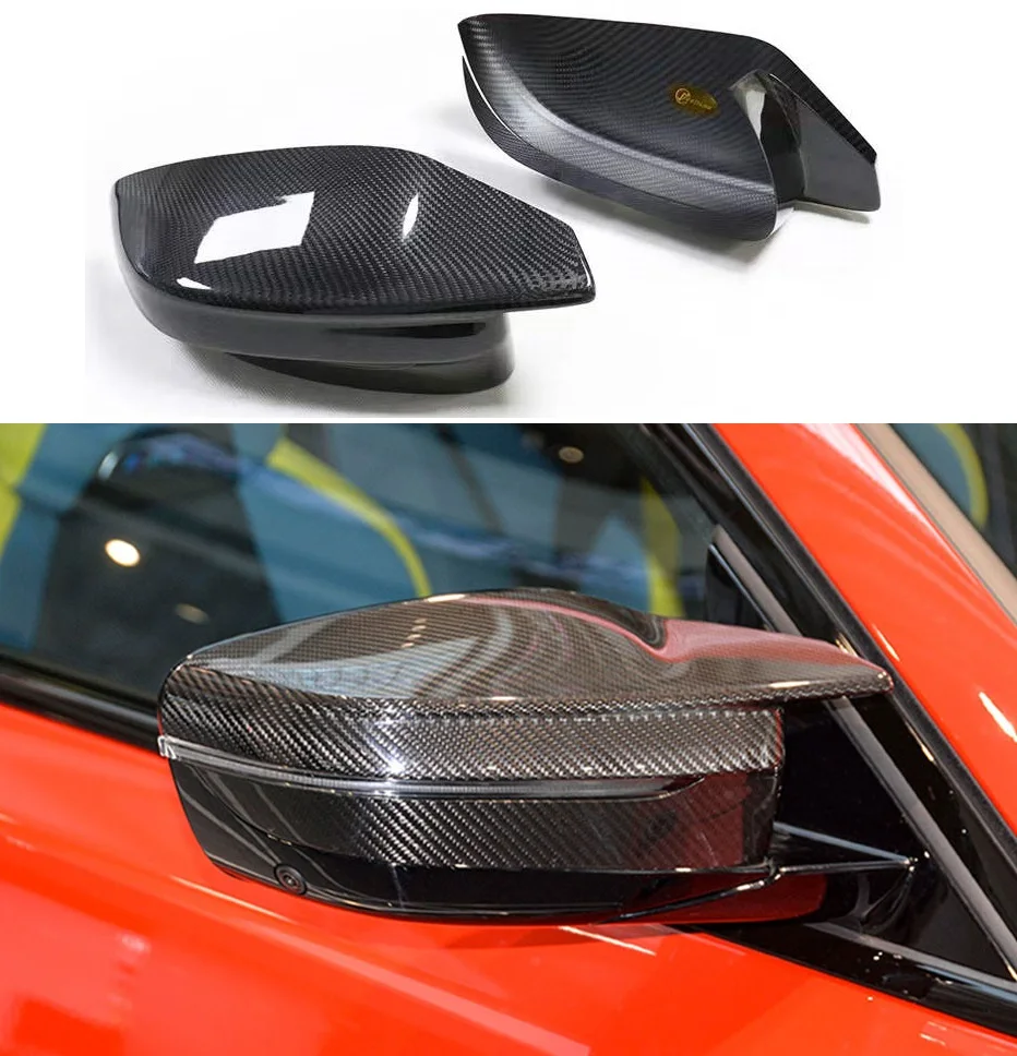 

Carbon Fiber Rear View Side Mirror Cover Trim Auto Car Styling Accessories Replace For BMW New M3 M4 G80 G82 G83