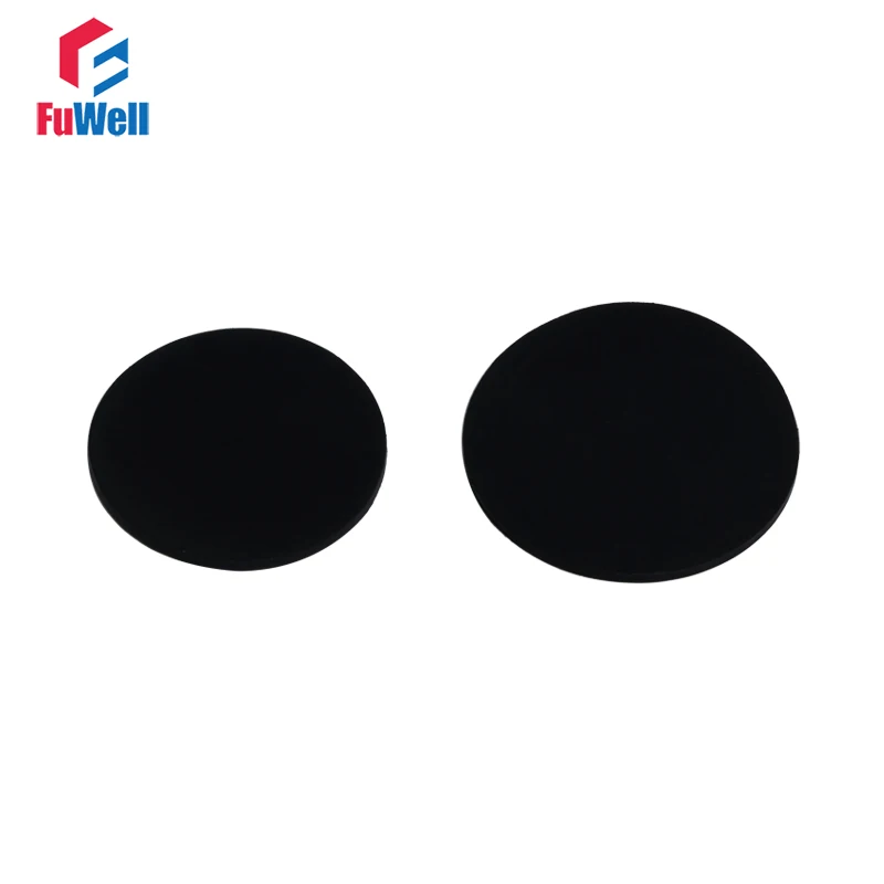 5pcs Flat Gasket Ring Black FKM Cushion Solid Plain Sealing Rubber Ring Gasket 10mm~50mm OD Flat Gasket Ring Washer