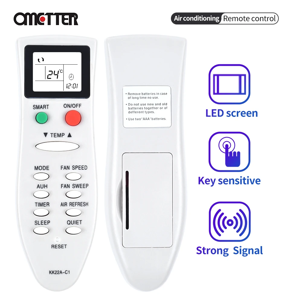 New Suitable for Changhong Air Conditioner Remote Control KK22A-C1 KK10A