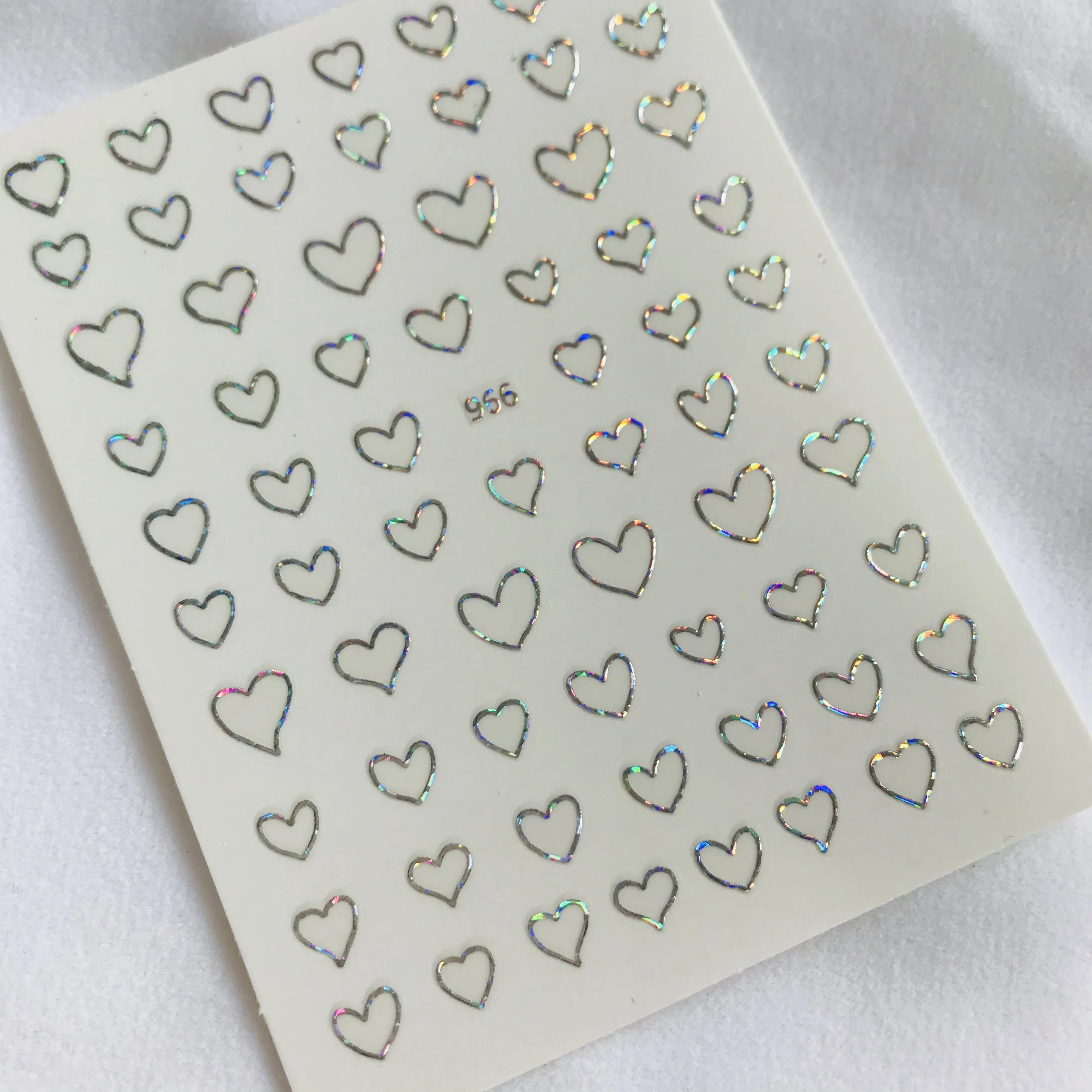 2021 New 3D Bohemia Self-adhesive Holographic Star Heart Image Nails Stickers For Nails Sticker Decorations Manicure Z0437