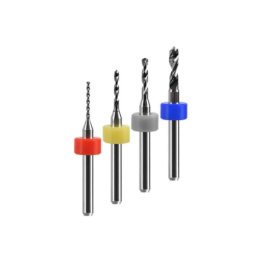 Broca de precisión de carburo, Mini Broca helicoidal, torno CNC, Broca de Metal, 0,1mm-2,0mm, broca PCB, juego de brocas de vástago fijo pequeño