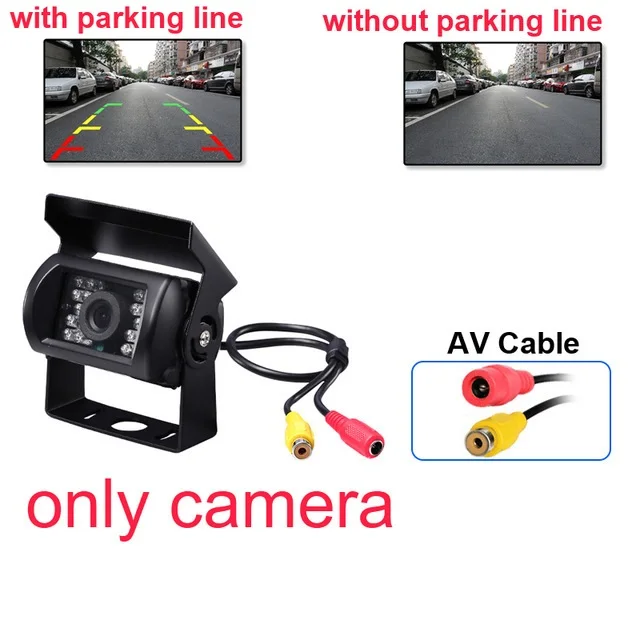 Reverzní kamera 4 pin av port ir noční záložní kamera vodotěs