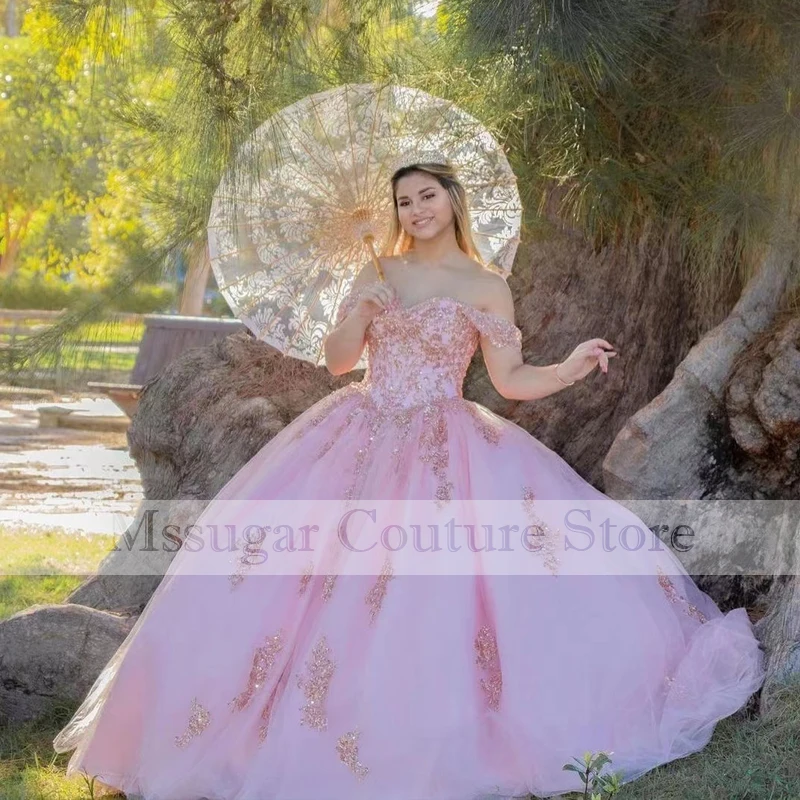 2021 Stunning Cinderella Quinceanera Dresses Sweetheart Applique Ball Gown Sweet 16 Dress Formal Prom Dress