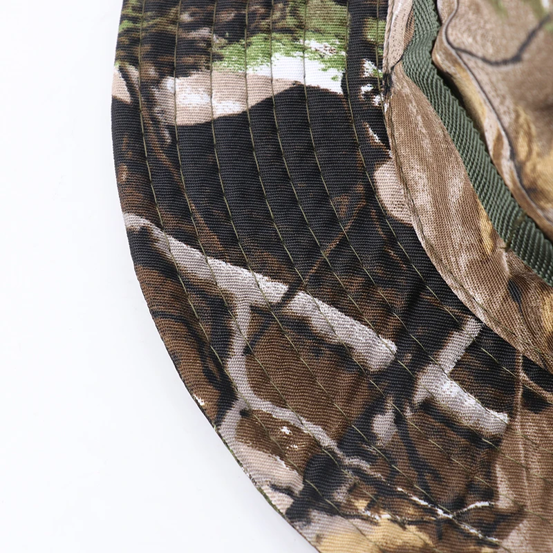 CAMOLAND-Sombrero de cubo militar con solapa para el cuello, protección UV para el sol, Camuflaje, senderismo al aire libre, gorras de pesca,