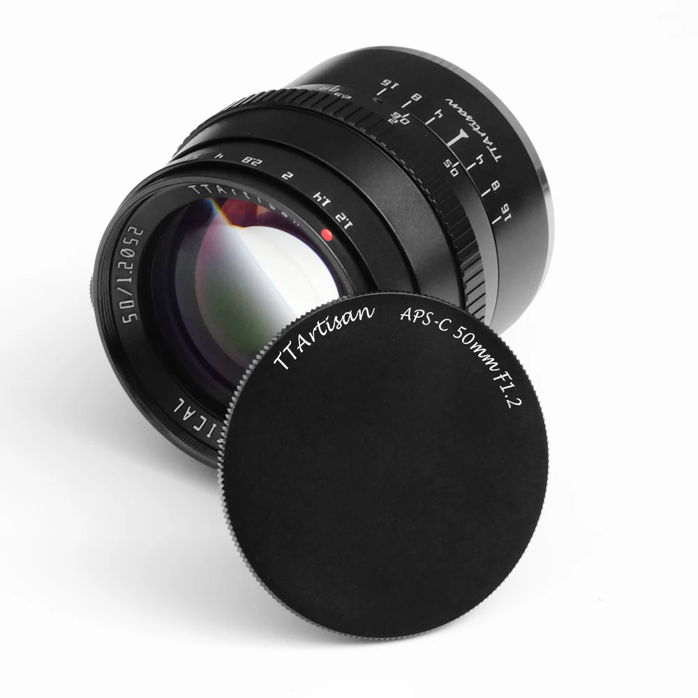 TTartisan 50mm F1.2 APS-C Lens  Large Aperture Portrait Lens for SONY E FUJI X Canon RF EOS-M M4/3 L Mount cameras