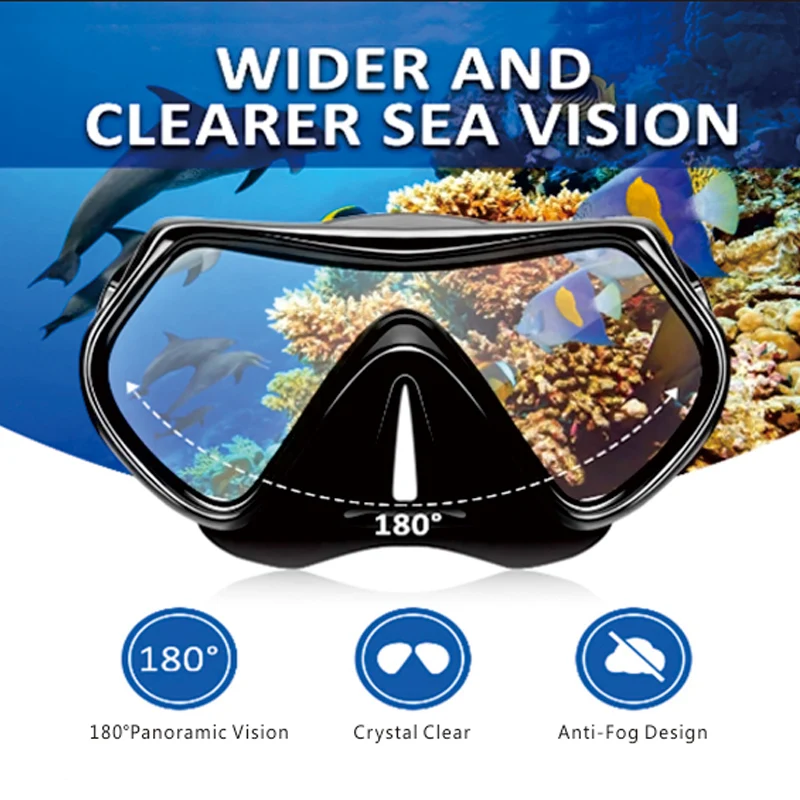 Professionelle Unterwasser-Tauchmaske, Vollständig Trockene Tauchbrille Geeignet für GoPro Kleine Action-Kameras. – Detail 1