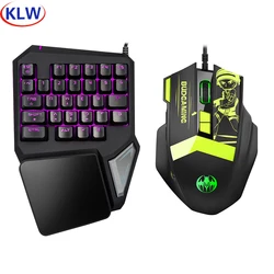 T9 pro Left-Hand Programmable Wired Keypad Single-Hand Game Keyboard for PUBG PC Laptop - Mouse One Hand Gaming Keypad