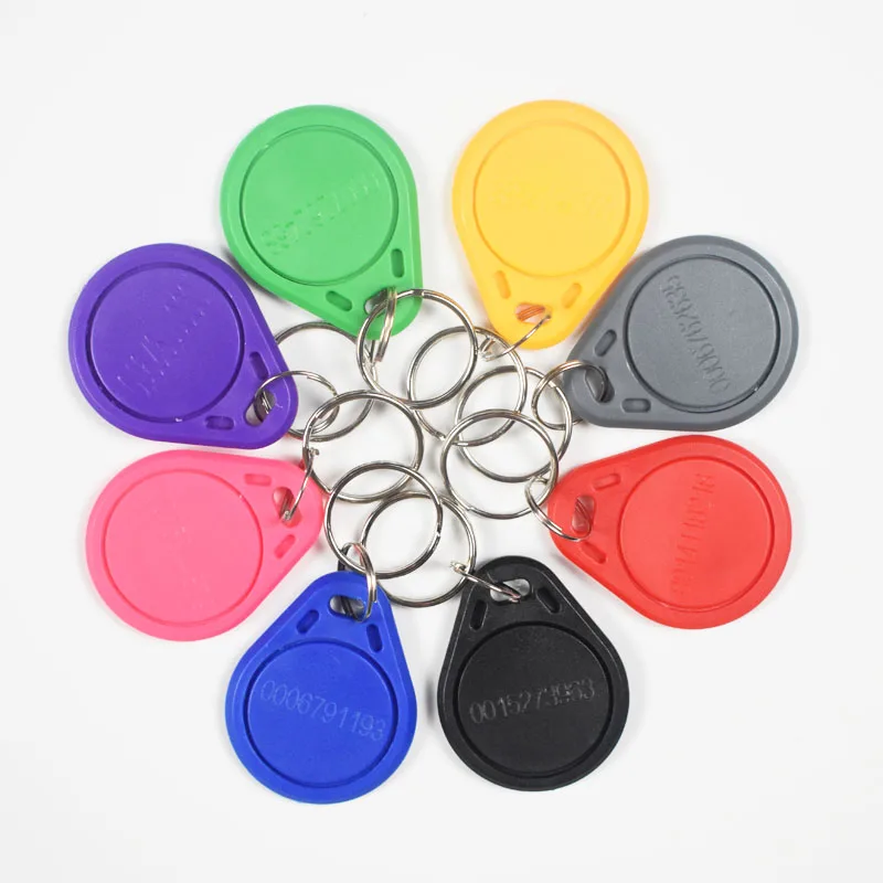 10Pcs/Lot 125Khz TK4100 RFID Proximity EM ID Card Token Tags Key Keyfobs for Access Control Time Attendance