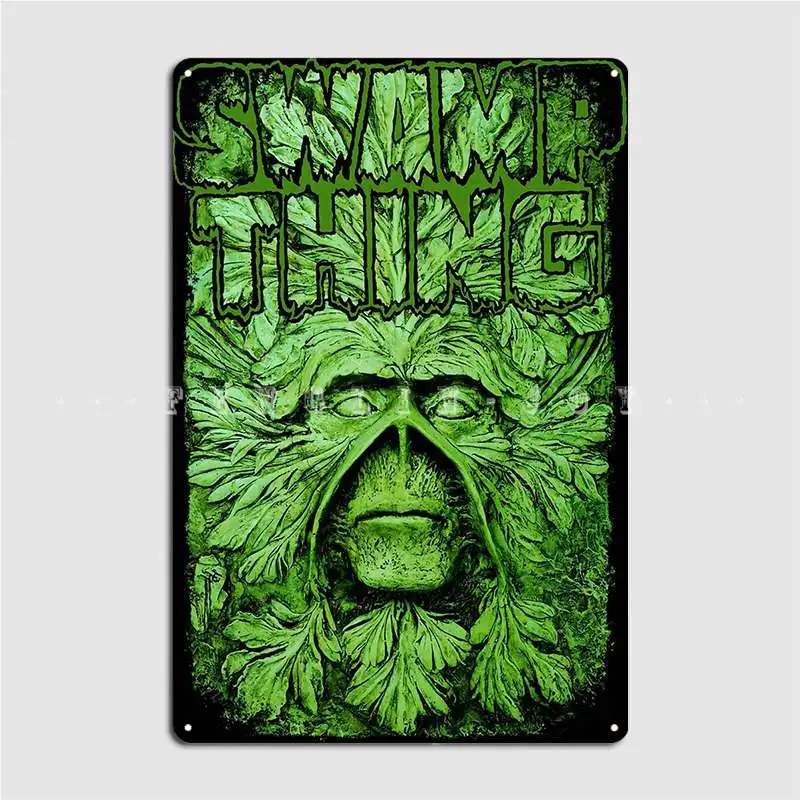 Swamp Thing Horror Monsters Metal Plaque Poster Retro Club Bar Wall Cave Plaques Tin Sign Poster