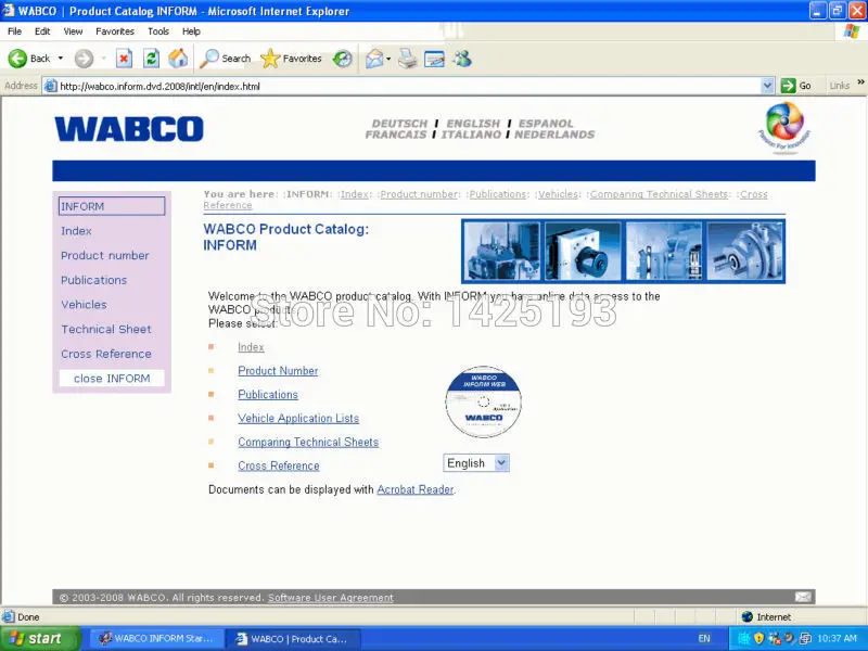 

Часть WABCO Catalouge