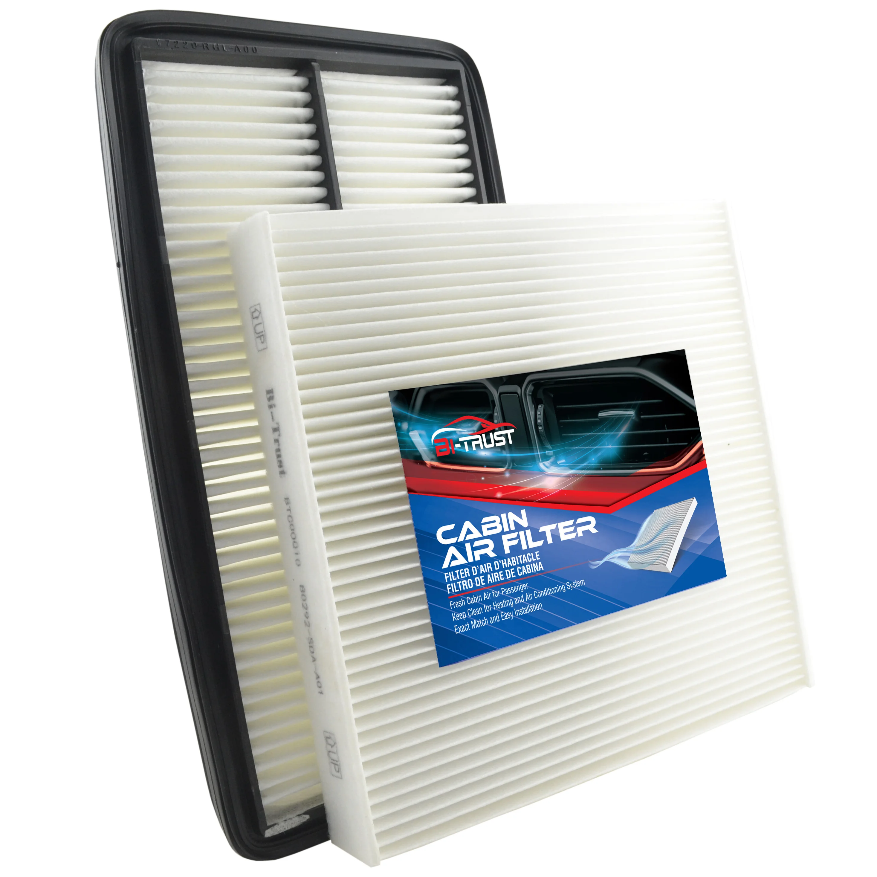 

Bi-Trust Engine Cabin Air Filter for 2007-2009 Acura MDX/2005-2010 Honda Odyssey/2009-2015 Honda Pilot 80292-SDA-A01 CF10134