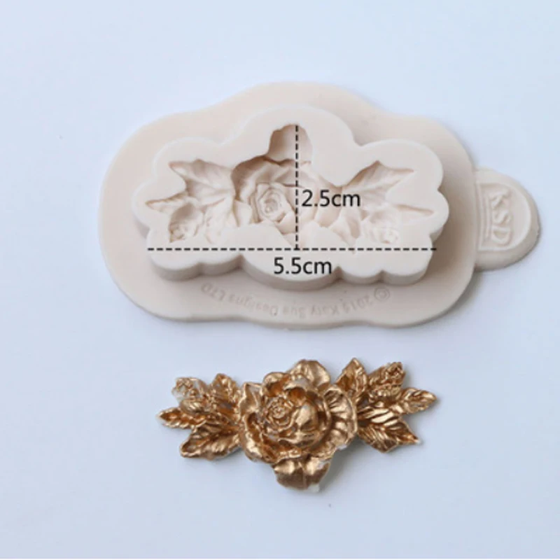 Small Flowers Rose Silicone Mold Fondant Mould Cake Decorating Tools Chocolate Gumpaste Molds, Sugarcraft, Kitchen Gadget