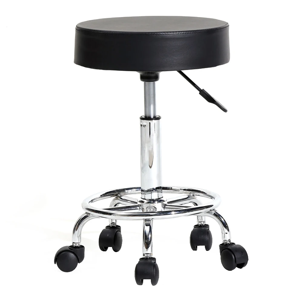 Round Stool Ha Ha Feet Rotation Bar Stool Adjustable Bar Stool Lift Stool Swivel Stool Spa Tattoo Facial Massage Salon Furniture