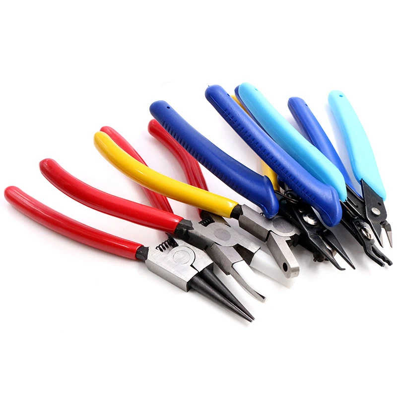 Multifunction Split Ring Opener Pliers Jewelry Beading Crimping Crimper Pliers Tool With Mini Diagonal Pliers DIY Hand Tools