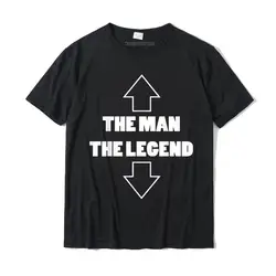 The Man The Legend T-Shirt Student Prevailing Custom Tops & Tees Cotton T Shirt Design Christmas Day Tops & Tees