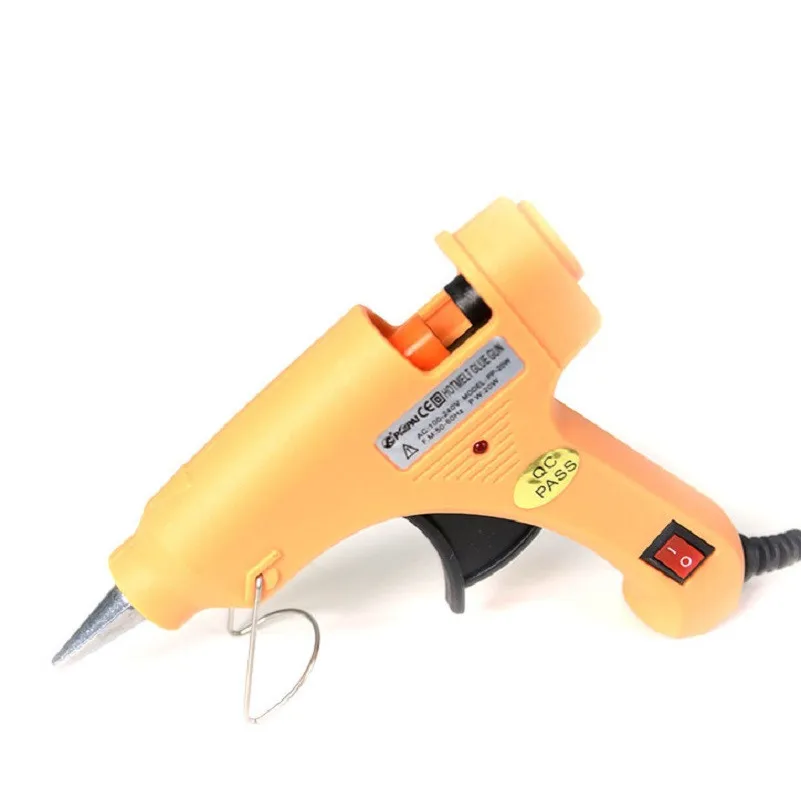 20W Hot Melt Glue Gun with 7mm Glue Sticks Mini Industrial Guns Heat Temperature Thermo Electric Repair Tool