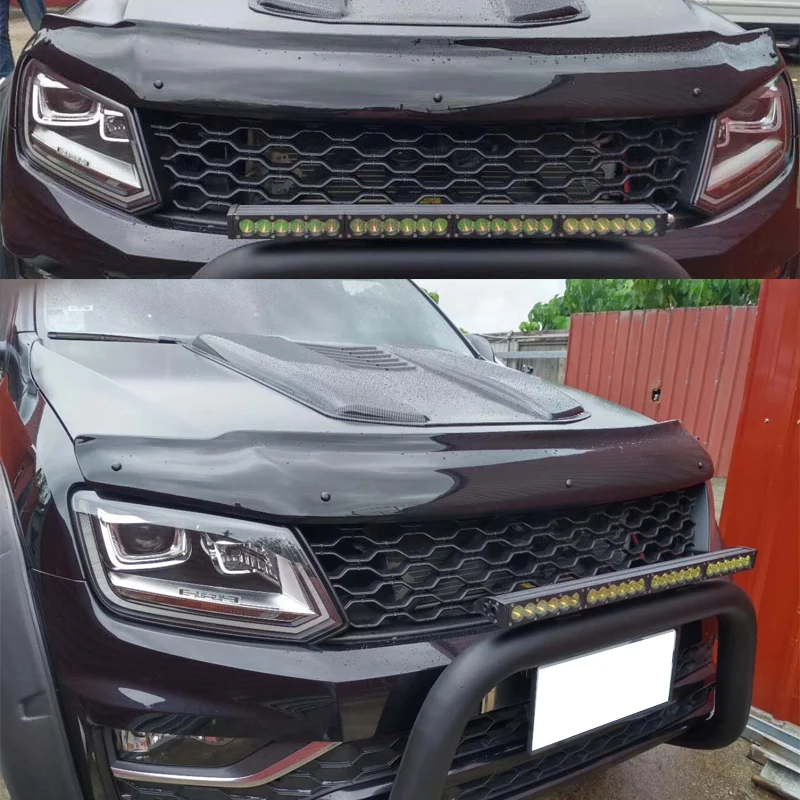 

Vehicle Grill Parts Front Mesh Mask Cover ABS Grills Racing Grille FOR VW Amarok v6 2015 2016 2017 2018 2019