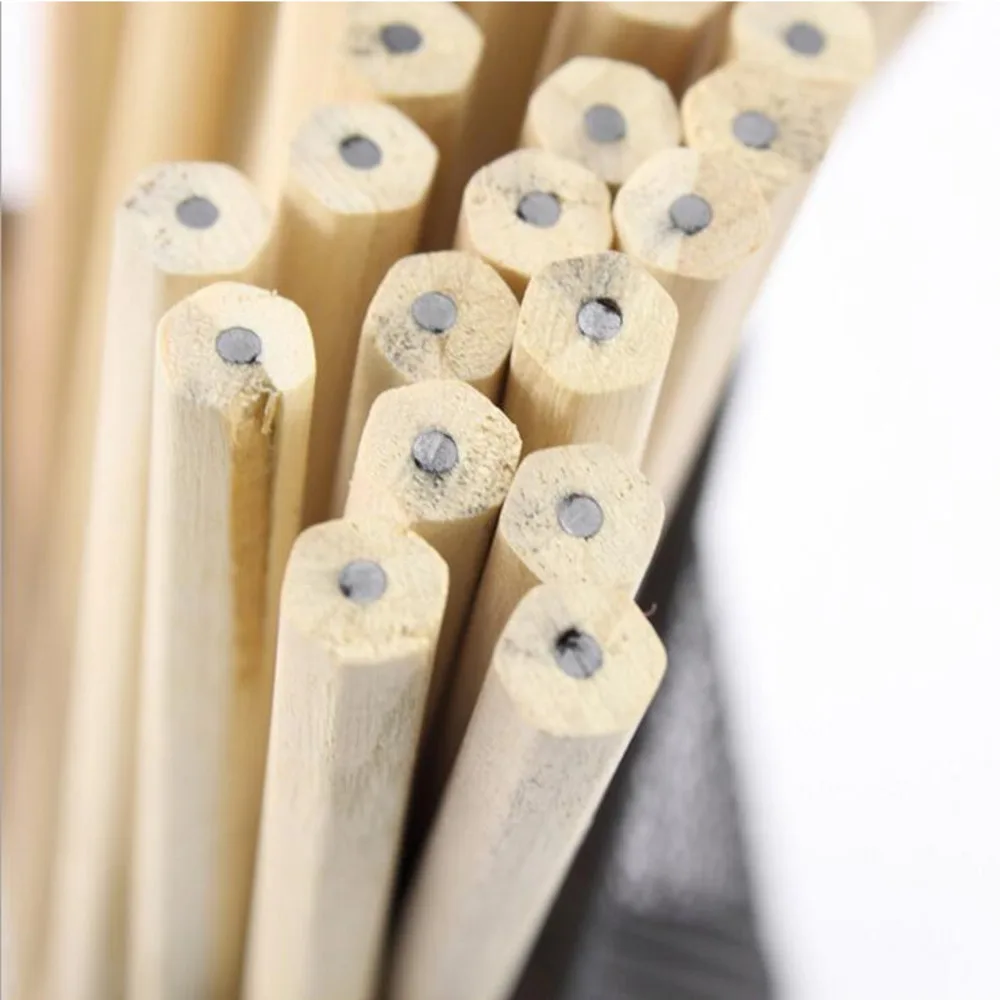 1 Pcs Clearance HB Wood Drawing Pencils Sketching Black Core Crude Wood Nontoxic Pencil School Stationery Office Supplies