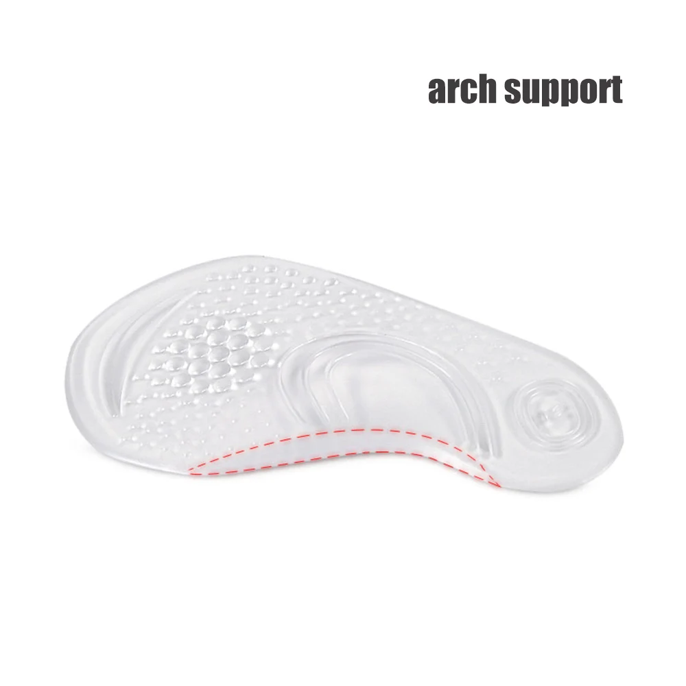 1Pair Transparente Klebstoff Orthopädische Einlegesohlen Orthesen Arch Support Einlegesohle Flatfoot Korrektur ShoeCushion Pads Männer Frauen